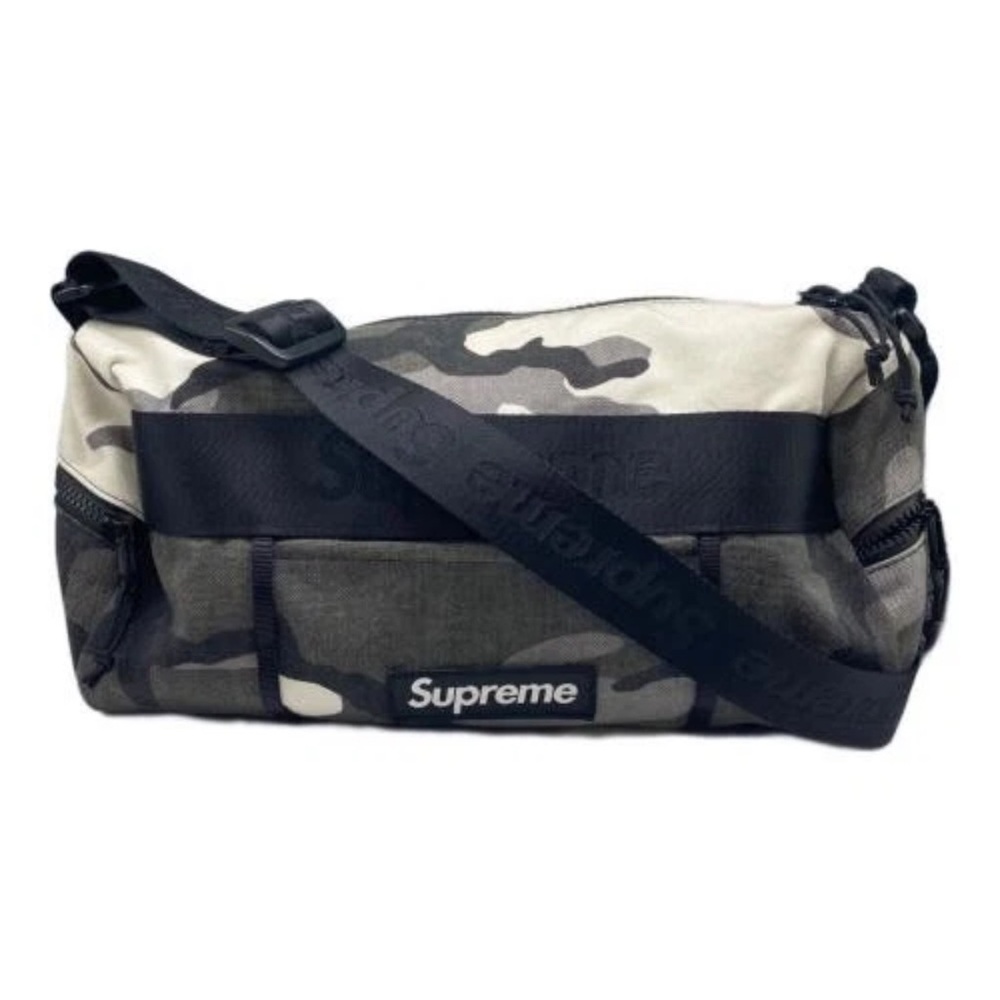 Supreme Black and Gray Camouflage Belt Bag